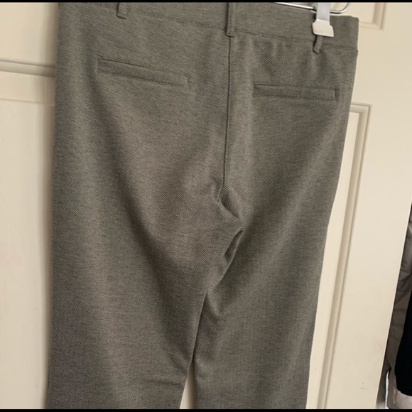 EUC Betabrand Straight Leg Gray Herringbone Pants SZ Medium - Picture 7 of 8